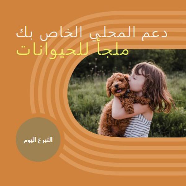 مساعد المأوى orange whimsical-color-block