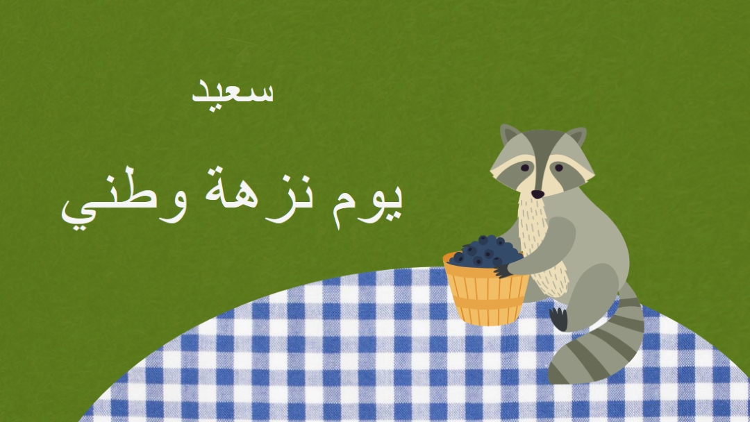 يوم نزهة وطني سعيد green whimsical-color-block