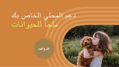 مساعد المأوى orange whimsical-color-block