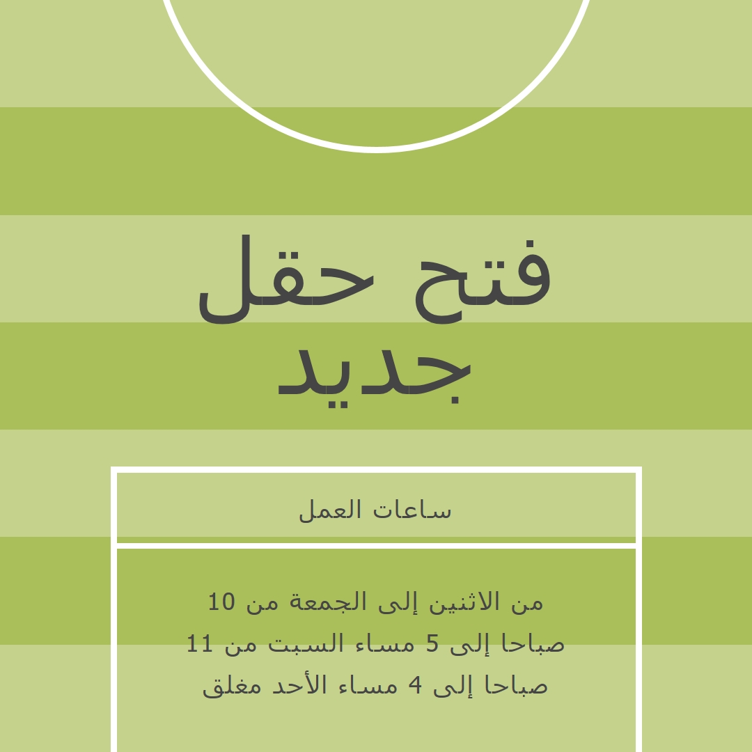 الأهداف الميدانية green modern-geometric-&-linear