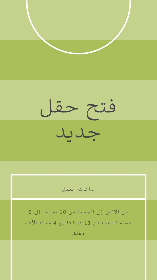 الأهداف الميدانية green modern-geometric-&-linear