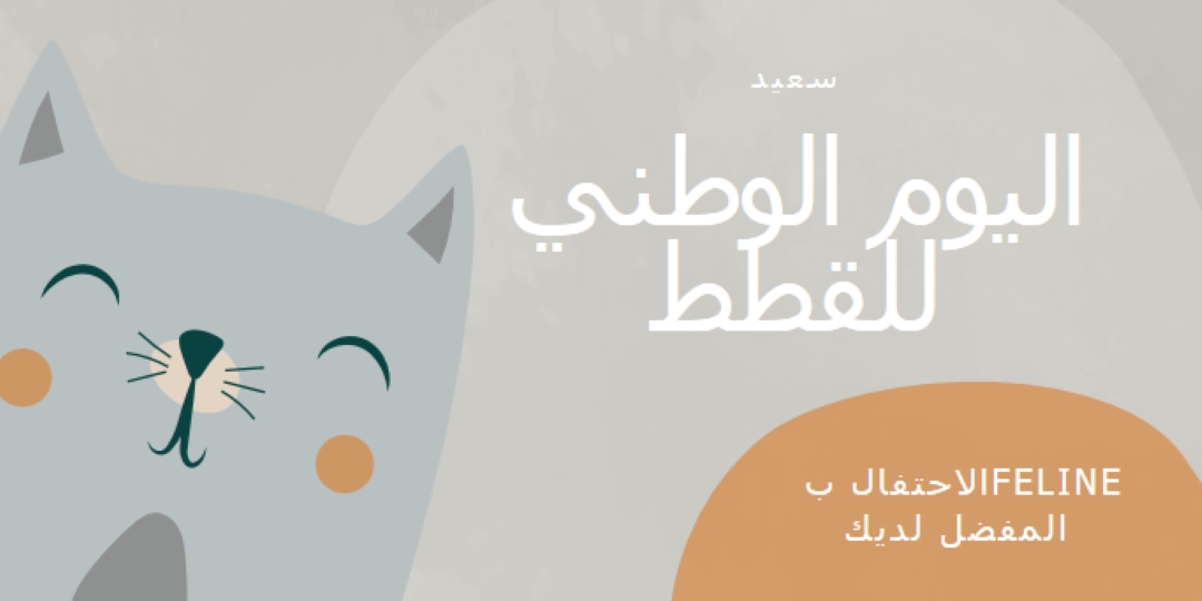عيد قطة وطنية سعيدة gray organic-simple