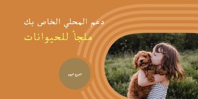 مساعد المأوى orange whimsical-color-block