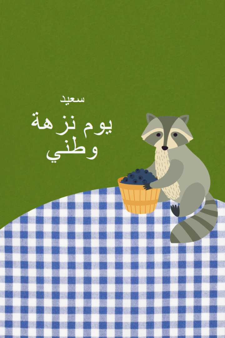 يوم نزهة وطني سعيد green whimsical-color-block