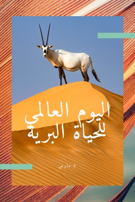 الاحتفال بالحياة البرية orange modern-bold