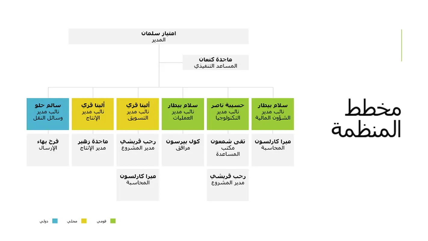 مخطط تنظيمي بسيط modern simple