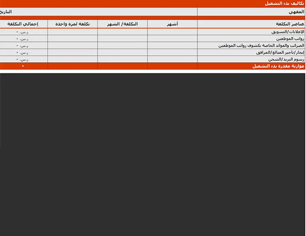 الخطة الأعمال المالية modern bold