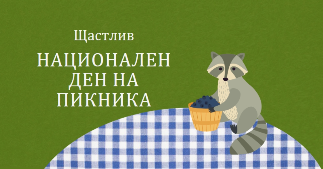 Честит национален пикник green whimsical-color-block