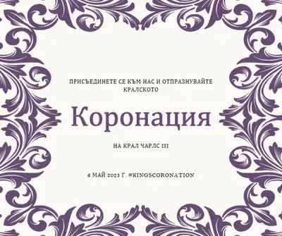 Да живее кралят white modern-simple