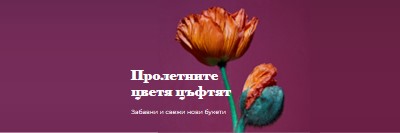 Свежи цветя purple modern-simple