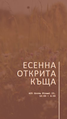 Есенна отворена къща brown modern-simple