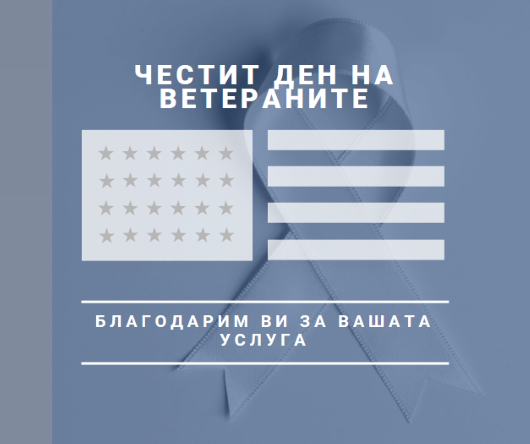 Почит към американските ветерани gray modern-simple
