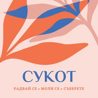 Радост този Сукот pink organic-simple