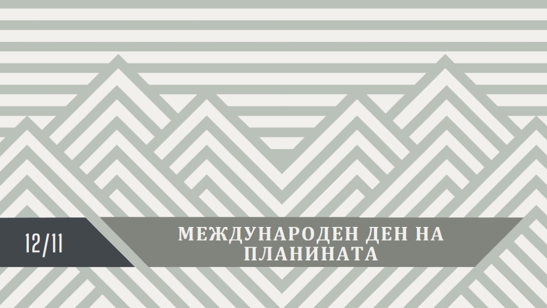 Международен ден на планината gray modern-geometric-&-linear
