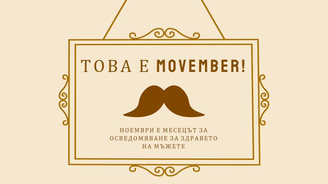 Мустаци за ноември brown vintage-retro