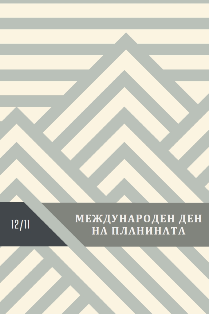 Международен ден на планината gray modern-geometric-&-linear