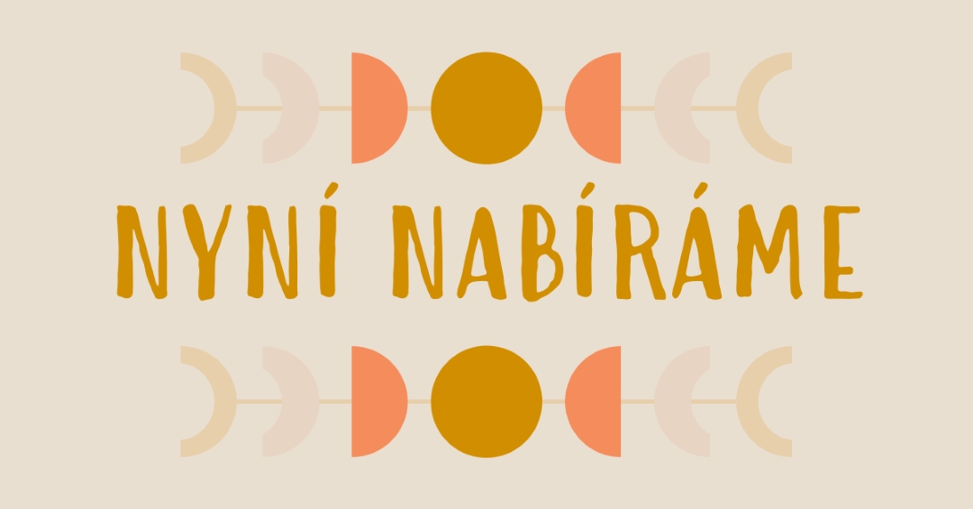 Cykly pastelových měsíců yellow organic-boho