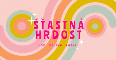 Radost, oslava, láska pink vintage-retro