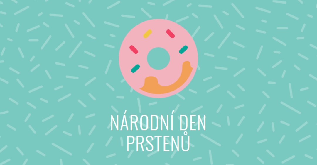Yum je národní den koblih blue modern-simple