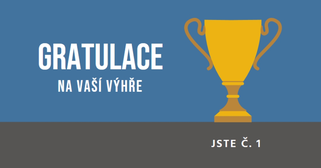 Trofejní místnost blue modern-bold