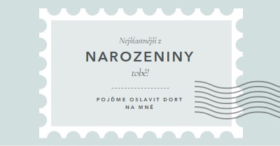 Nádherné narozeniny blue modern-simple