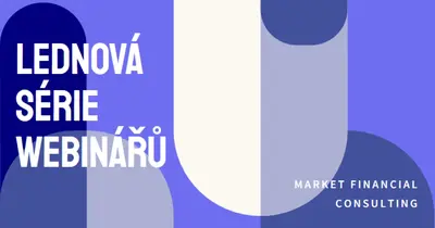 Lednová série webinářů blue modern-bold