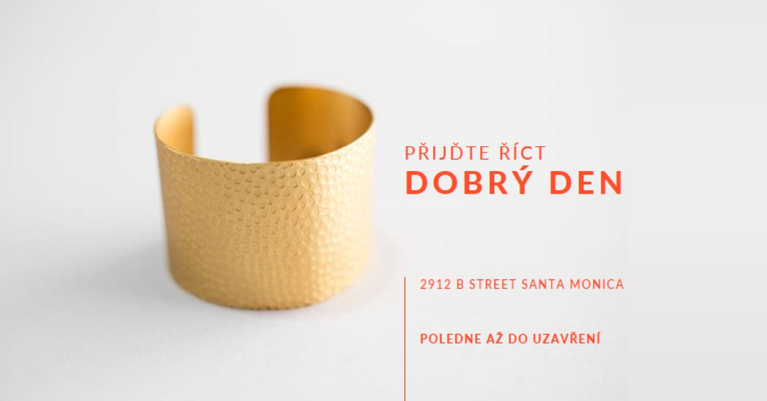 Přijďte pozdravit white modern-bold