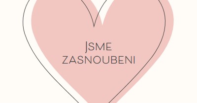 Všechno srdce pink modern-simple