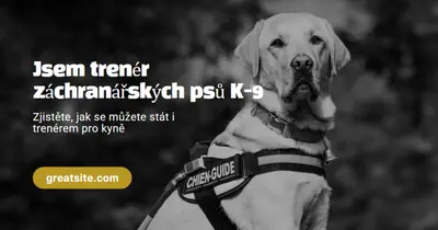 Jsem výcvikář záchranářských psů black modern-simple