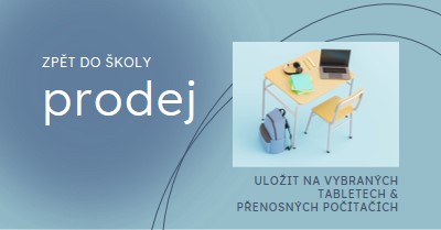 Zpět ke školnímu výprodeji blue modern-simple