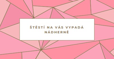 Šťastné návraty pink modern-simple