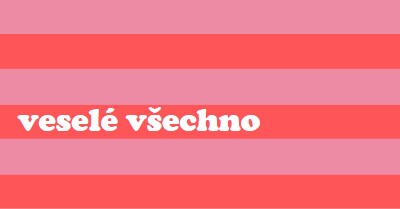 Všechno je veselé pink modern-bold