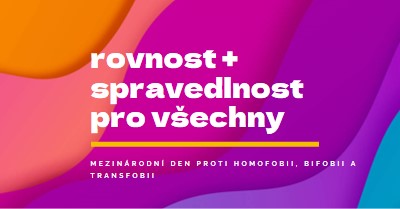 Mezinárodní den proti homofobii purple modern-bold