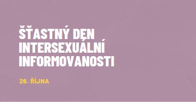 Šťastný Intersex Awareness Day purple modern-bold
