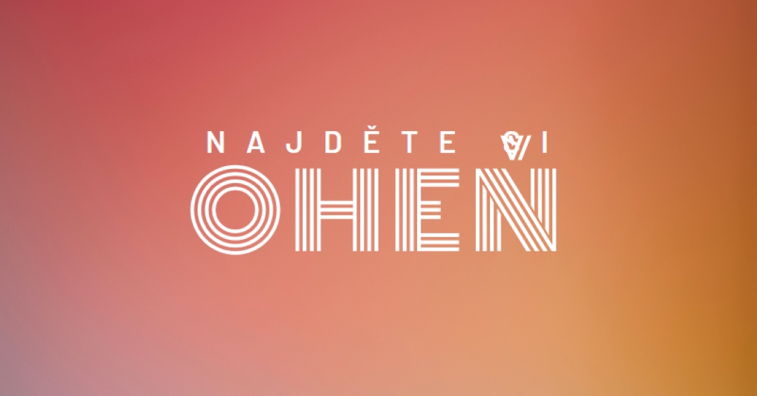 Hořící orange modern-bold