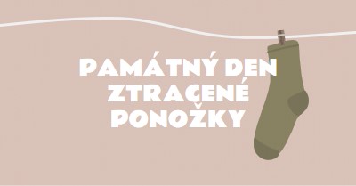 Památný den ztracené ponožky brown whimsical-color-block