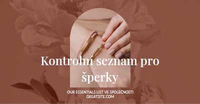 Kontrolní seznam pro šperky pink organic-boho