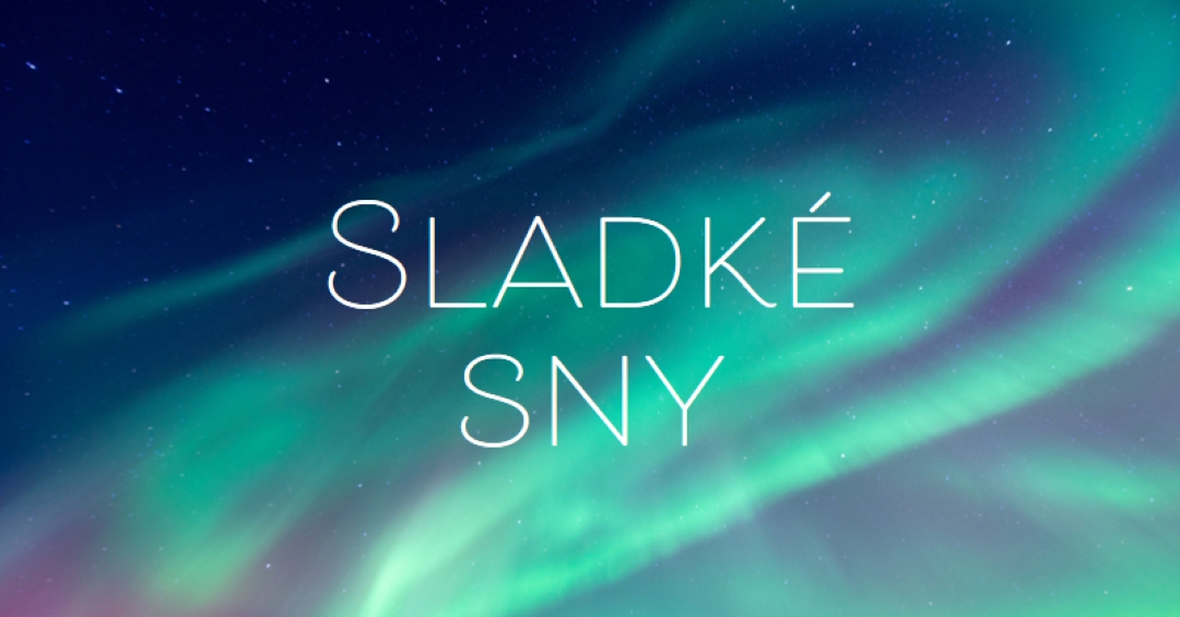 Sladká sny noční obloha blue modern-simple
