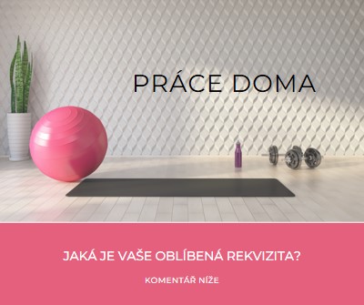 Práce doma gray modern-bold