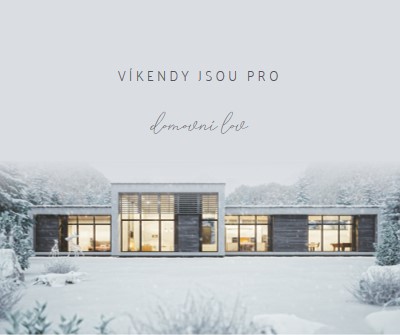 Víkendy jsou určené pro white modern-simple