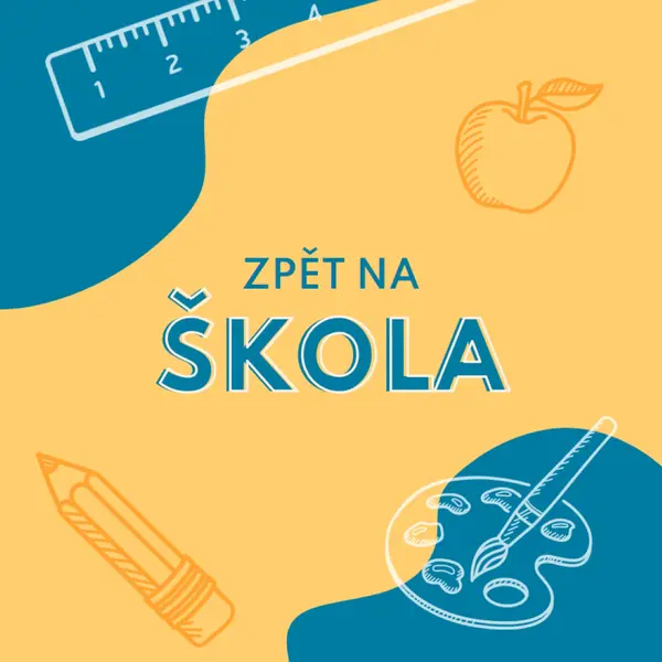 Skvělá pro školu yellow modern-geo-&-linear