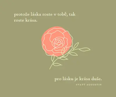 Láska zde roste green organic-simple
