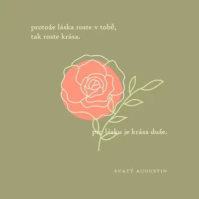 Láska zde roste green organic-simple