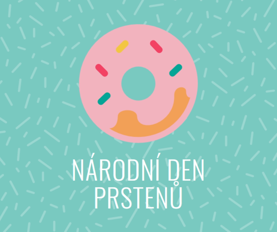 Yum je národní den koblih blue modern-simple