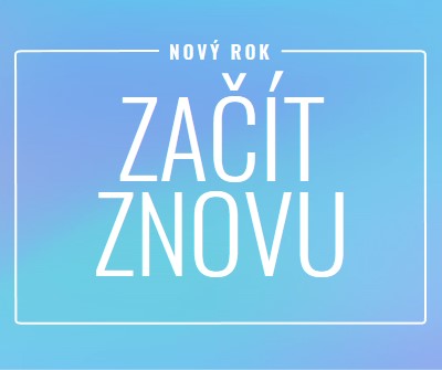 Začít znovu blue modern-bold