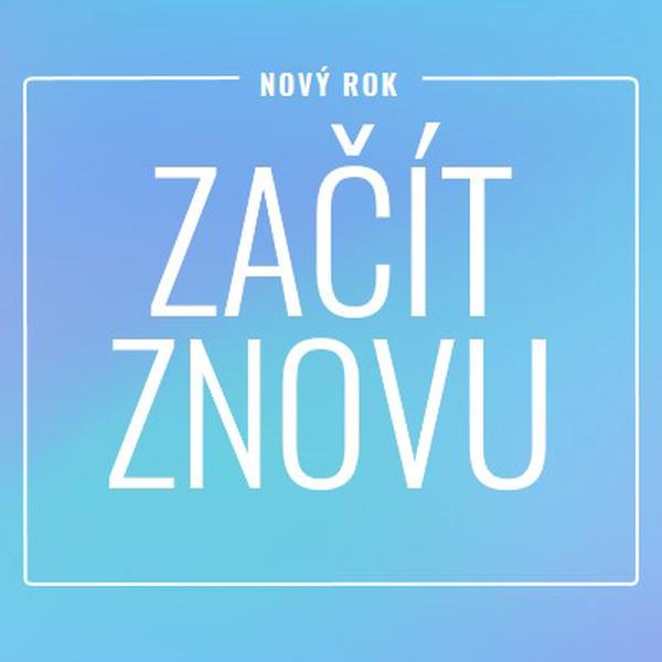 Začít znovu blue modern-bold