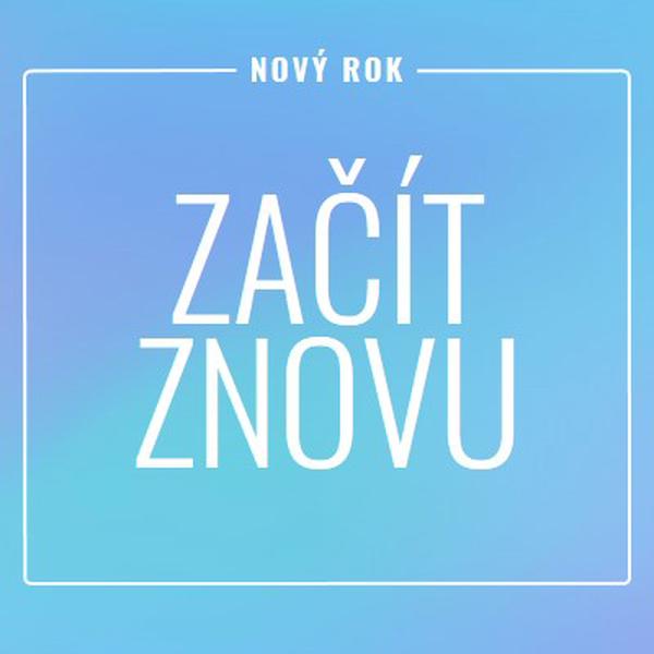 Začít znovu blue modern-bold