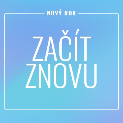 Začít znovu blue modern-bold