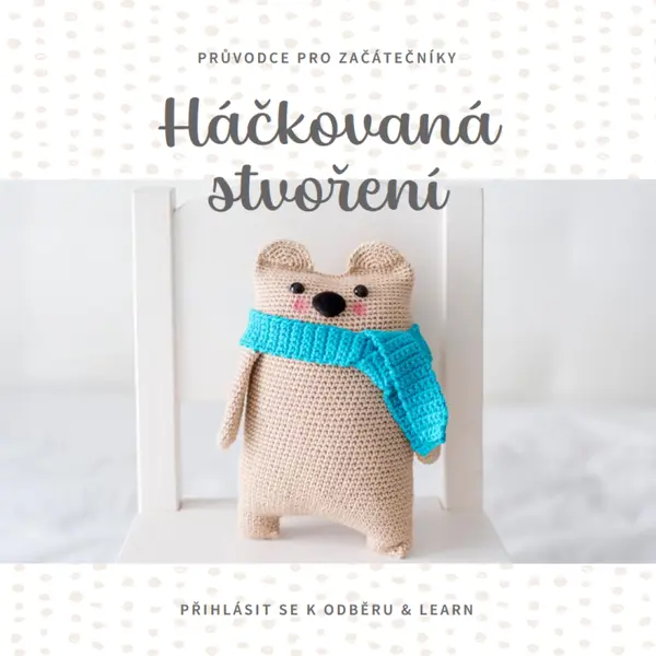 Průvodce háčkováním pro začátečníky white organic-simple