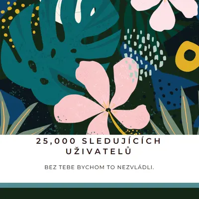 Sledující květiny green organic-simple